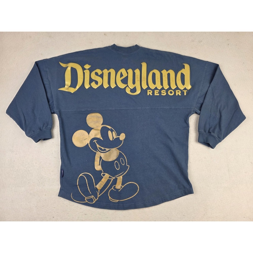 Disneyland Resort Spirit Jersey Adult S Peri Blue Iridescent Gold Mickey Mouse